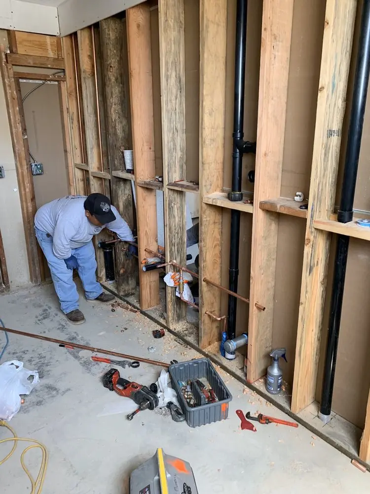 Commercial rough-in plumbing for Gas Line Repair in Patton